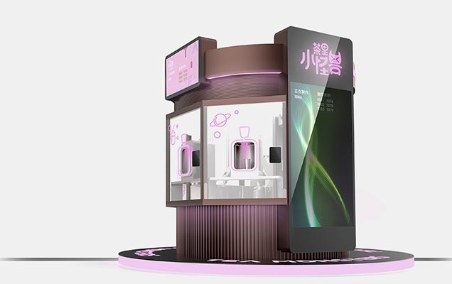 茶里小怪兽机器人奶茶店